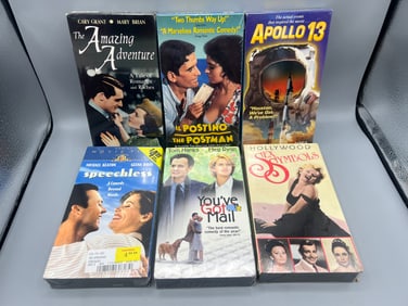 Lot of 6 Sealed VHS Tapes