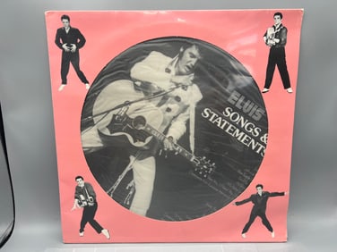 1985 Elvis Presley Songs & Statements Sealed Picture Disc Vinyl Album