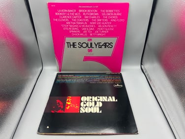 1973 Various Artists The Soul Years 25th Anniversary & 1969 Various Artists Original Gold Soul Vinyl