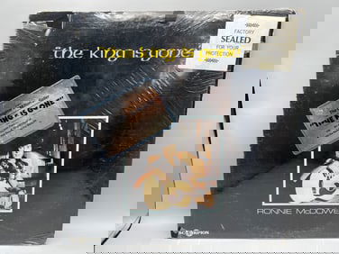 1977 Ronnie McDowell The King Is Gone Autographed Vinyl Album