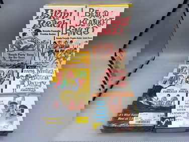 Lot of 4 Sealed Beach Party VHS Movies - Annette Funicello, Frankie Avalon