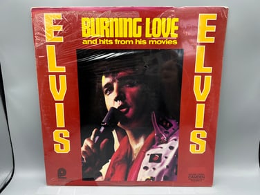 1977 Elvis Presley Burning Love And Hits From His Movies Volume 2 Sealed Vinyl Album