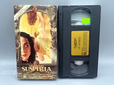 Suspiria VHS Movie - Gold Magnum Label - Classic Dario Argento - Untested