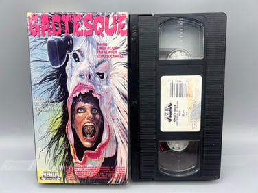 Grotesque VHS Movie - Hard to Find Horror Movie - Untested