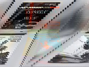 1961 Roy Orbison Lonely And Blue & 1967 Roy Orbison Cry Softly Lonely One Vinyl Albums - M 4002 &