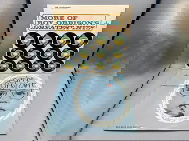 1964 Roy Orbison More of Roy Orbison's Greatest Hits & 1964 Roy Orbison Early Orbison Vinyl Albums -