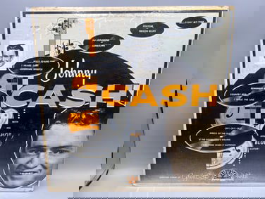 1957 Johnny Cash With His Hot And Blue Guitar Vinyl Album - LP 1220