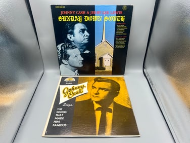 1970 Johnny Cash And Jerry Lee Lewis Sunday Down South & 1958 Johnny Cash Sings The Songs That Made