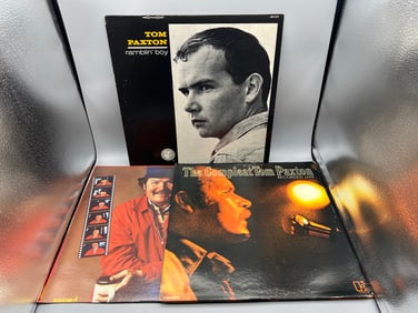 Lot of (3) Assorted Tom Paxton Vinyl Albums - Varying Conditions
