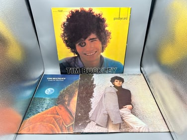 Lot of (3) Assorted Tim Buckley Vinyl Albums - Varying Conditions