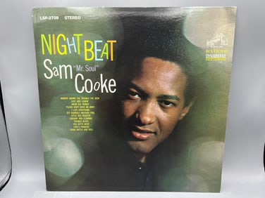 1963 Sam "Mr. Soul" Cooke Night Beat Vinyl Album - LSP 2709