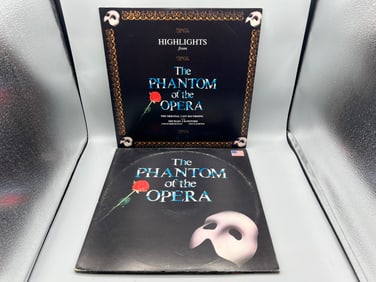 Lot of (2) Assorted The Phantom Of The Opera Vinyl Albums - Varying Conditions