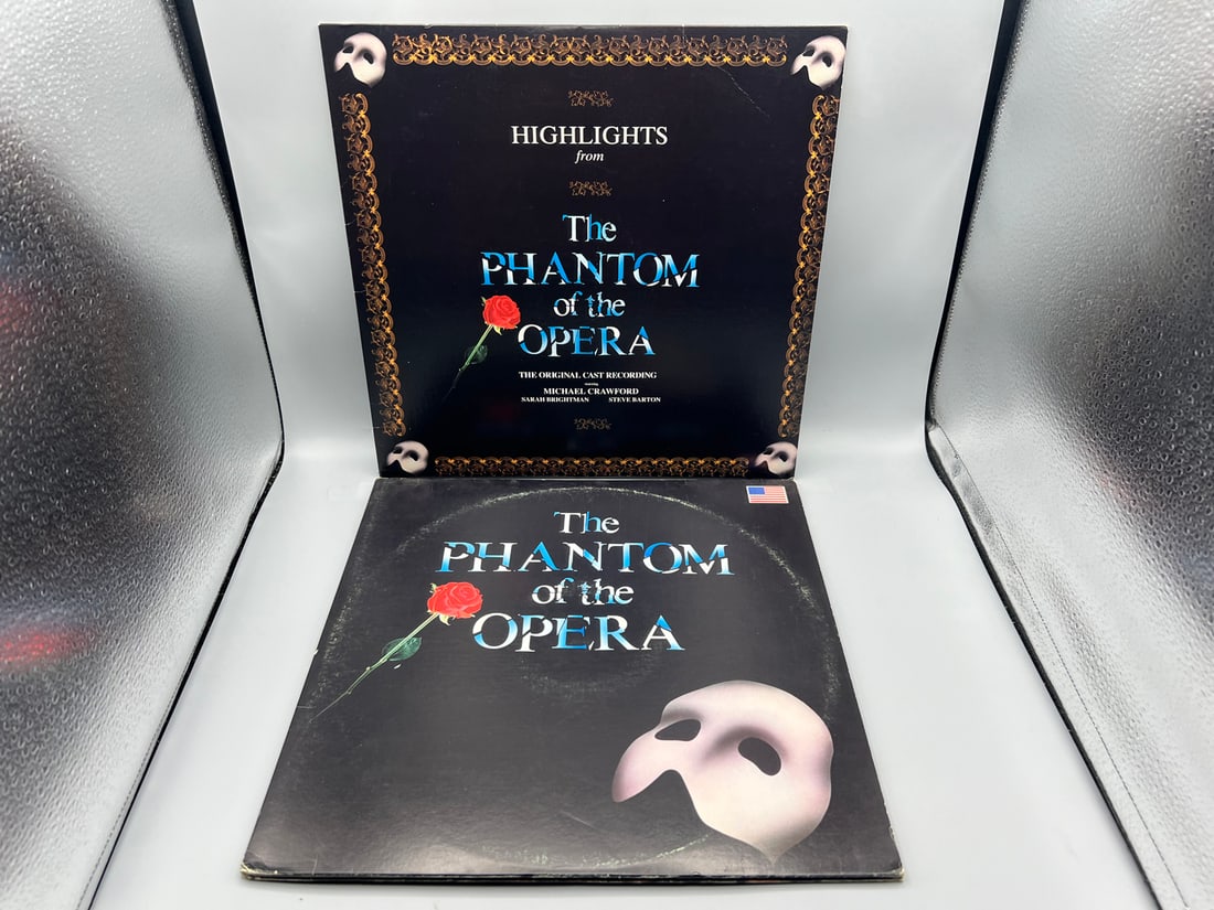 Lot of (2) Assorted The Phantom Of The Opera Vinyl Albums - Varying Conditions: Lot of (2) Assorted The Phantom Of The Opera Vinyl Albums - Varying Conditions