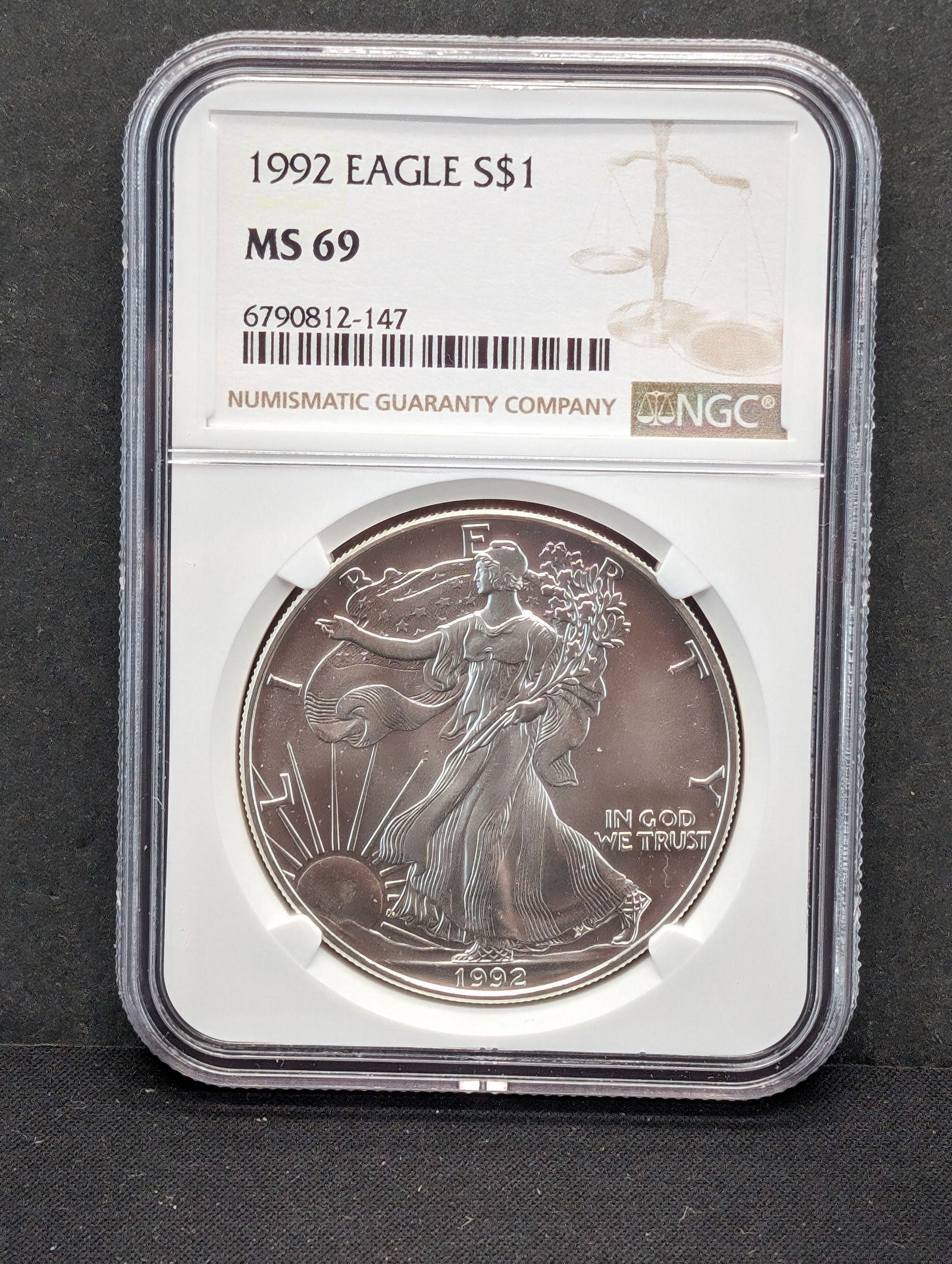 1992 American Silver Eagle - NGC MS69 (1 of 3)