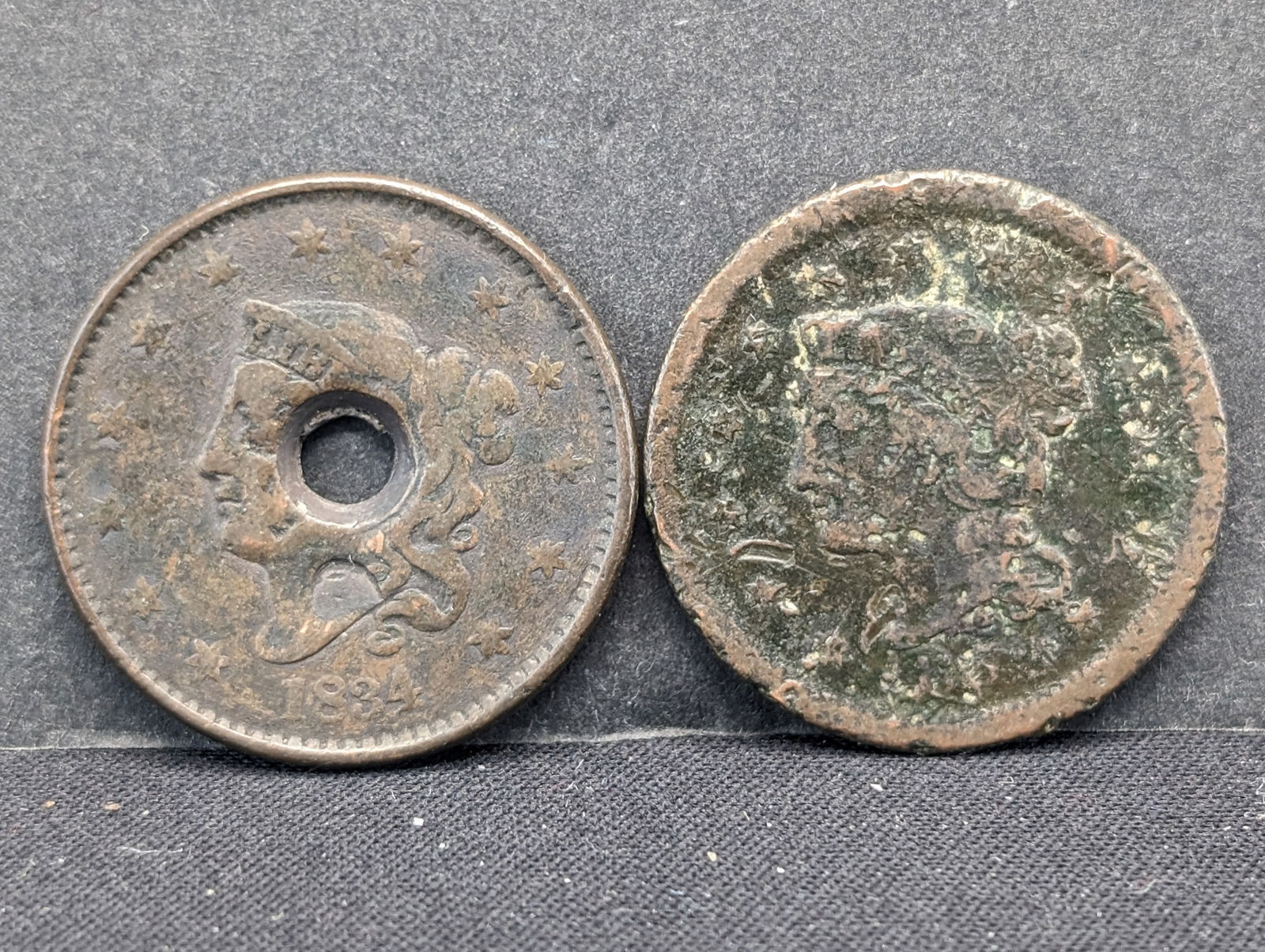 Lot of Two Large Cents (1 of 2)