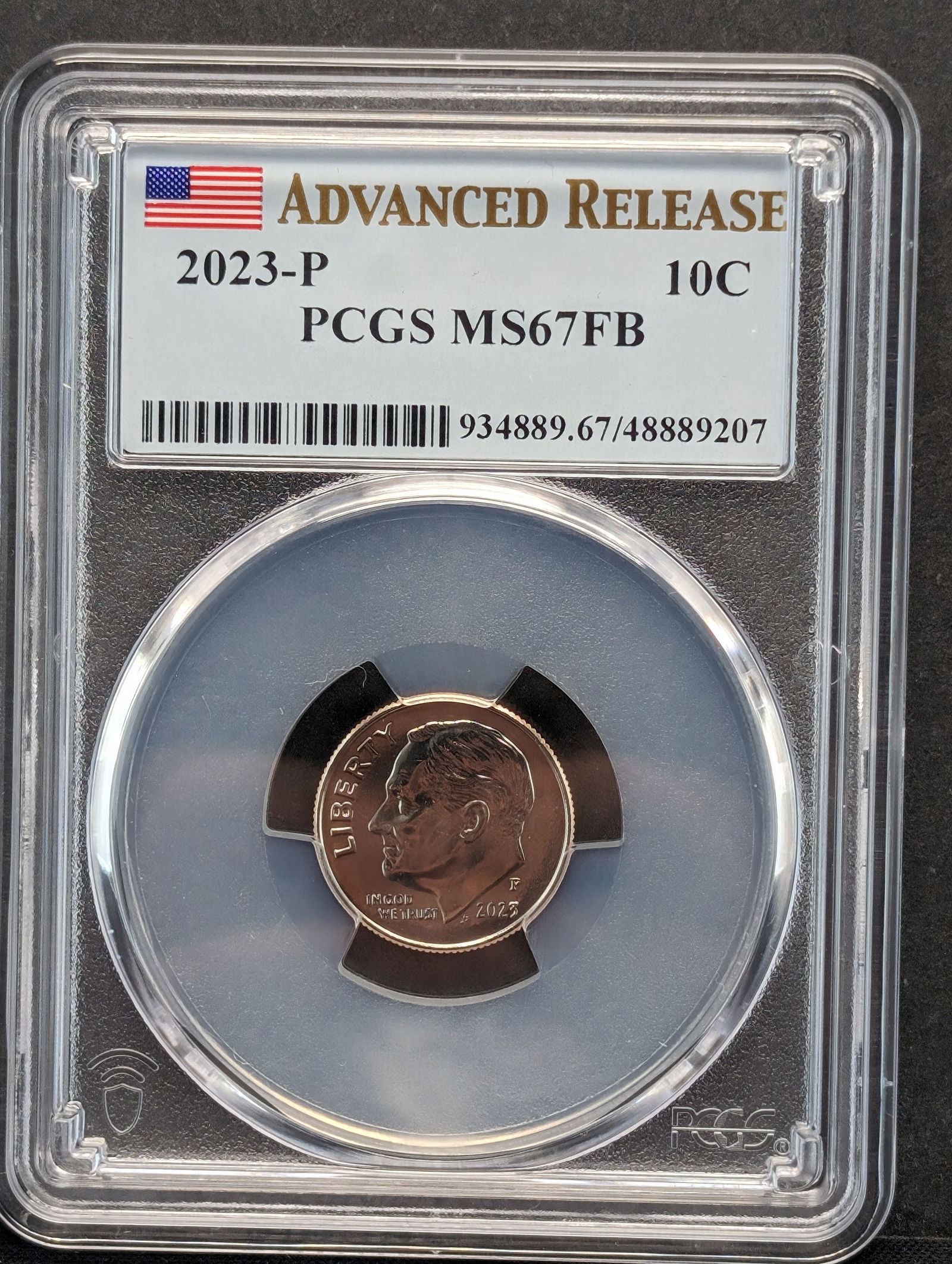 2023-P Roosevelt Dime - PCGS MS67 FB *Advanced Release* (1 of 3)