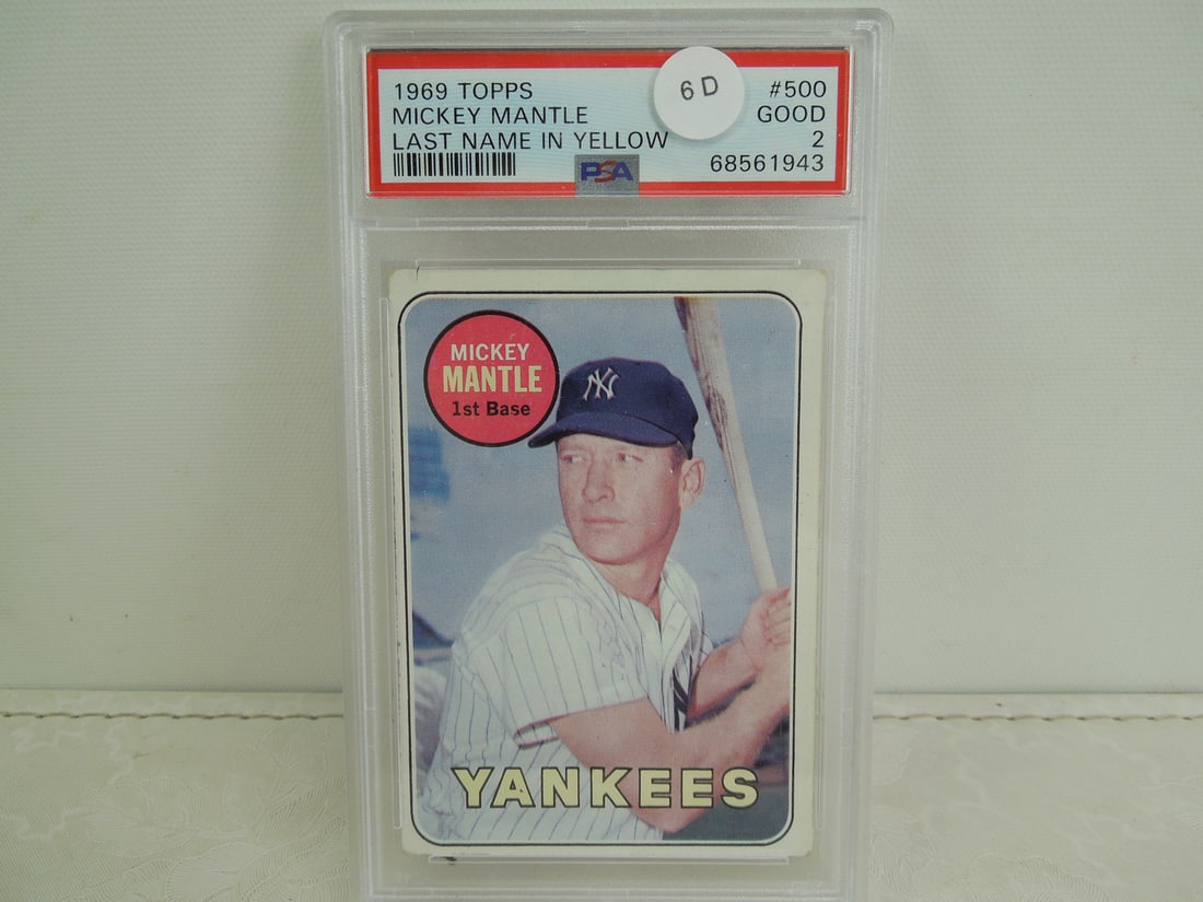 1969 Topps Mickey Mantle #500 PSA 2 (1 of 2)