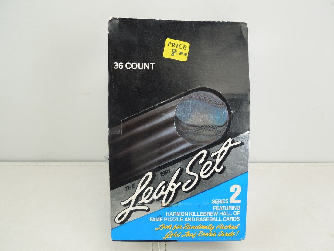 Box Of Opened 1991 Leaf Baseball Cards (1 of 3)
