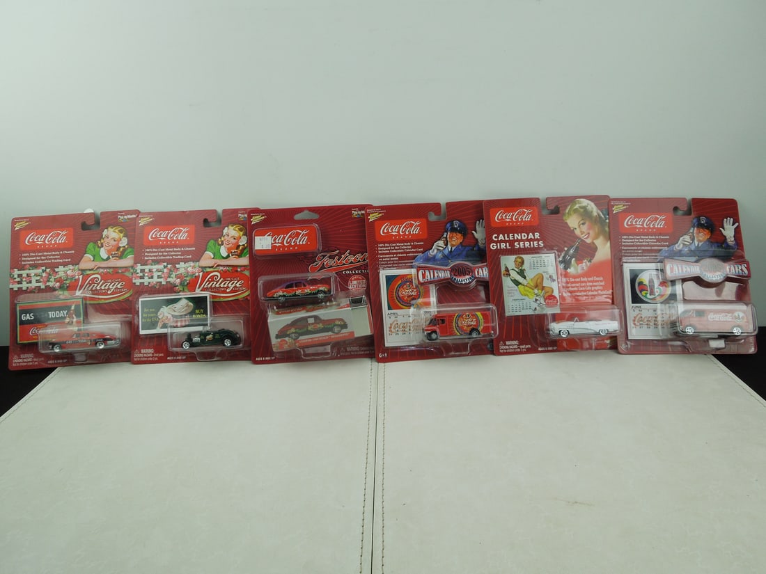(6) Johnny Lighting Coca Cola Cars: (6) Johnny Lighting Coca Cola Cars