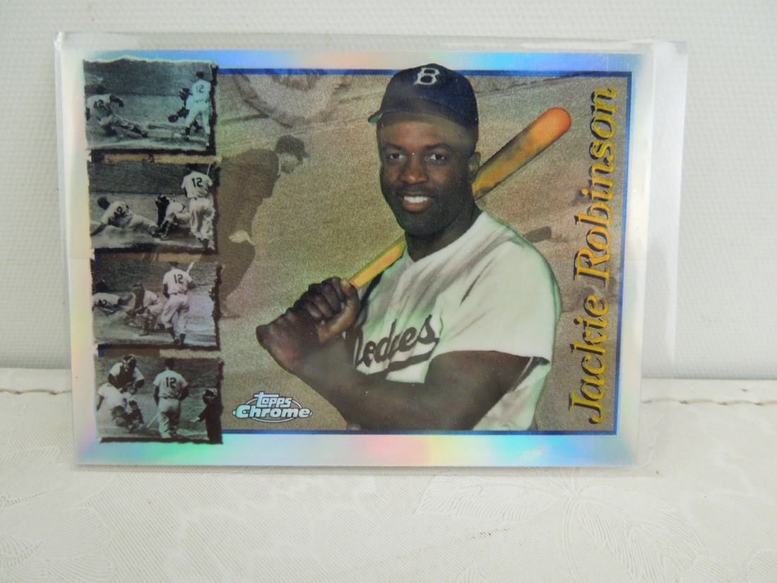 1997 Topps Chrome Jackie Robinson Refractor # 42 (1 of 2)