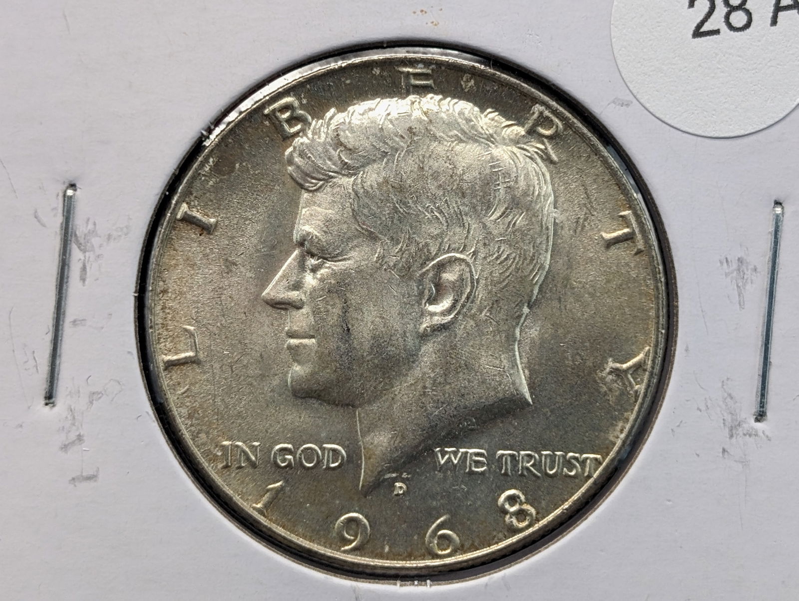 1968-D UNC 40% Silver Kennedy Half Dollar (1 of 3)