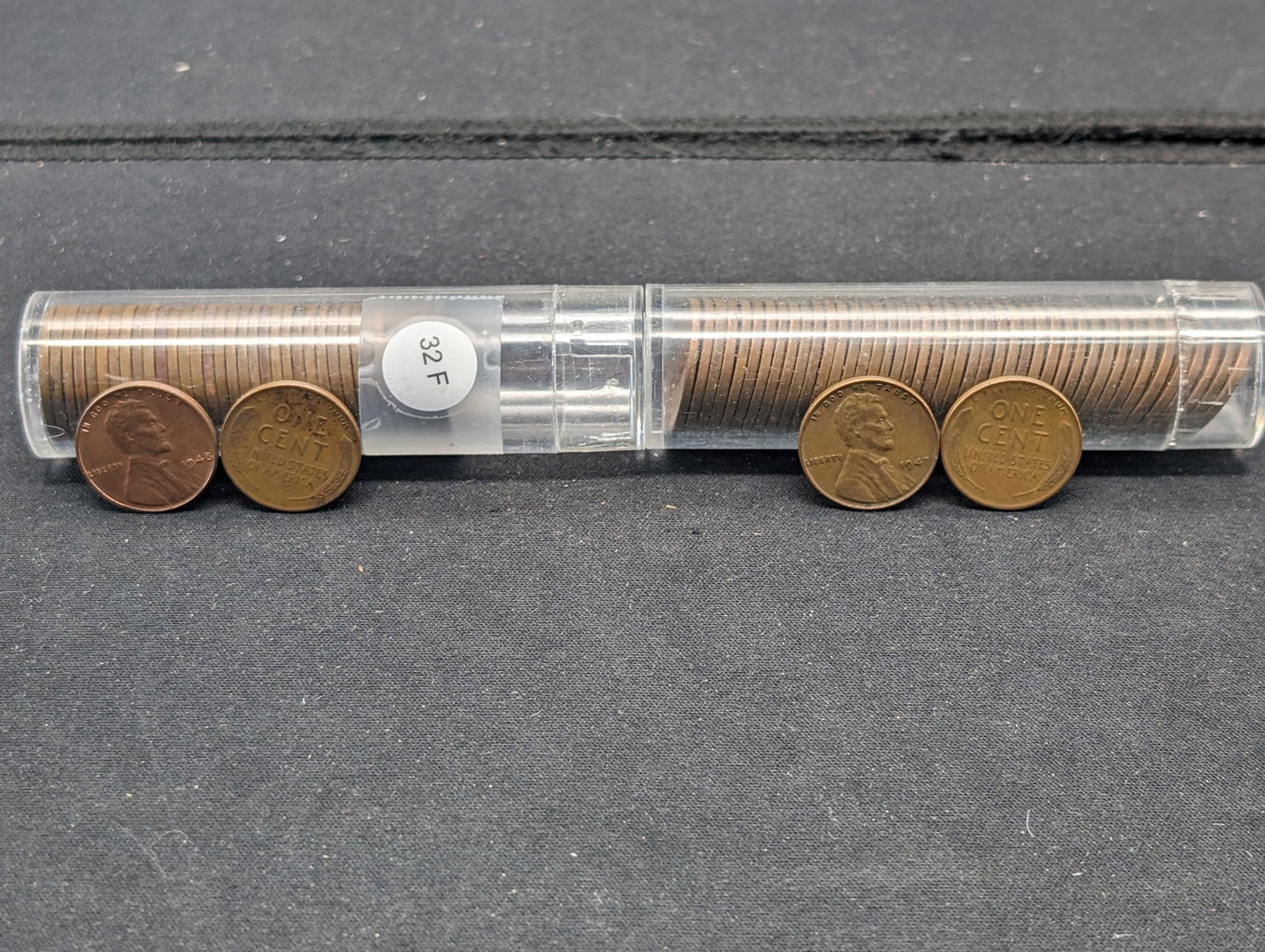 (45) Mixed 1947-P+D + (37) Mixed 1948-P+D Lincoln Wheat Cents (1 of 3)