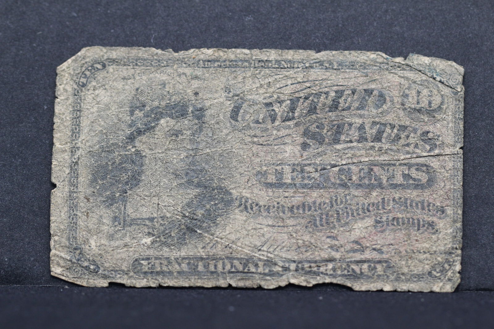 1863-10c US Fractional Currency (4th Issue/Civil War Era), 161 Years Old! (1 of 3)