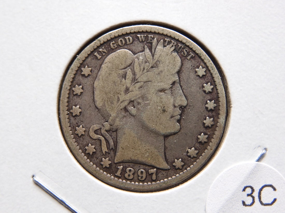 1897 Barber Quarter. (1 of 3)