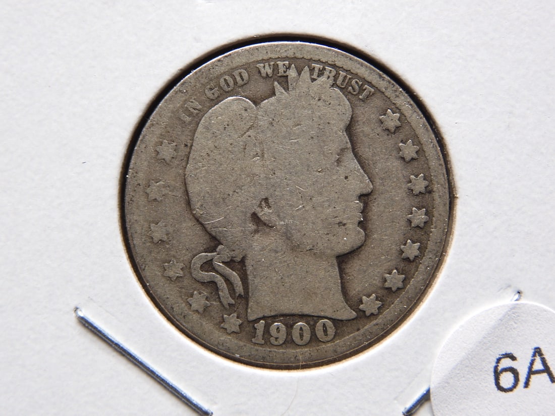 1900-O Barber Quarter. (1 of 3)