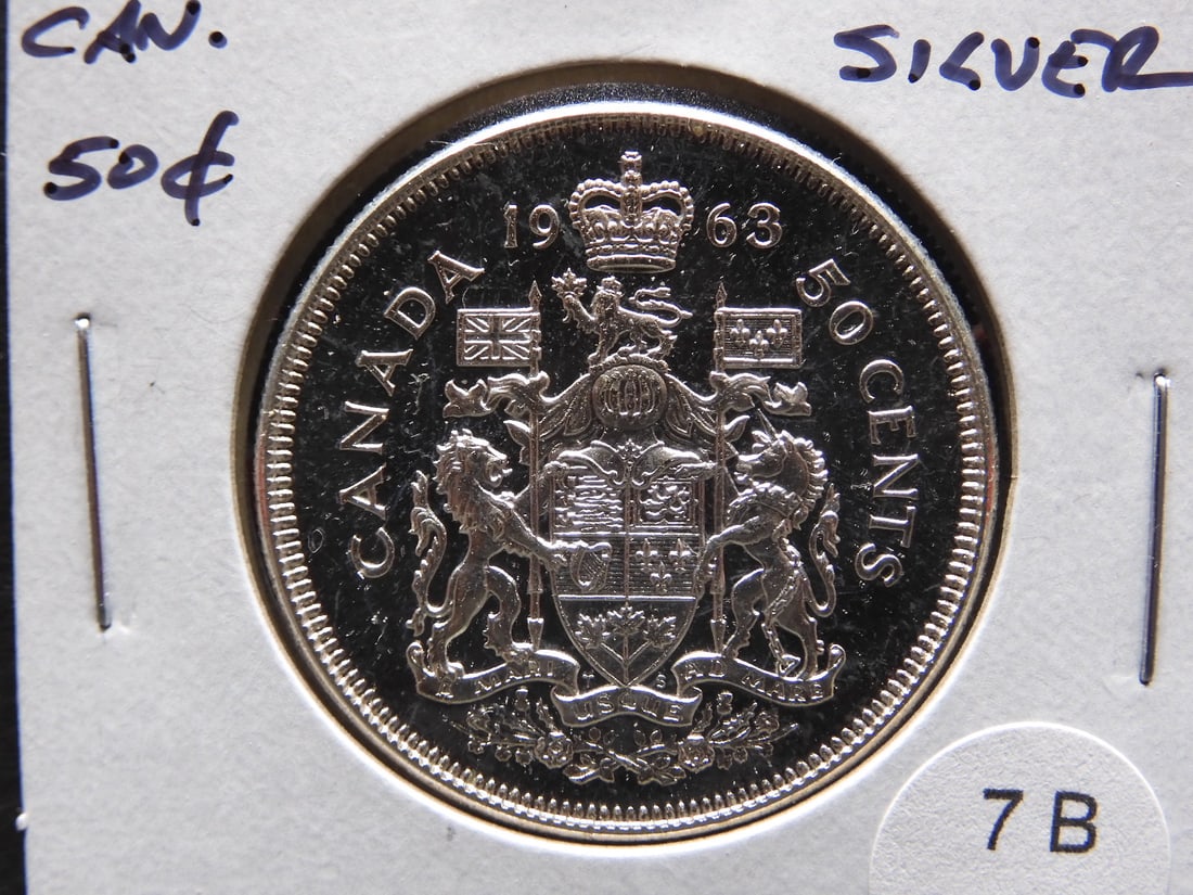 1963 Canada Silver 50 Cents.  UNC. (1 of 3)