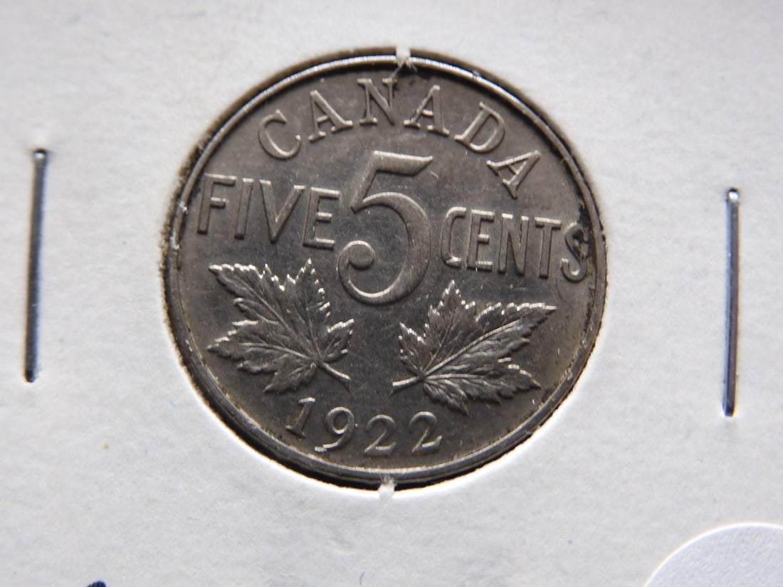 1922 Canada 5c. HIGH GRADE (1 of 3)