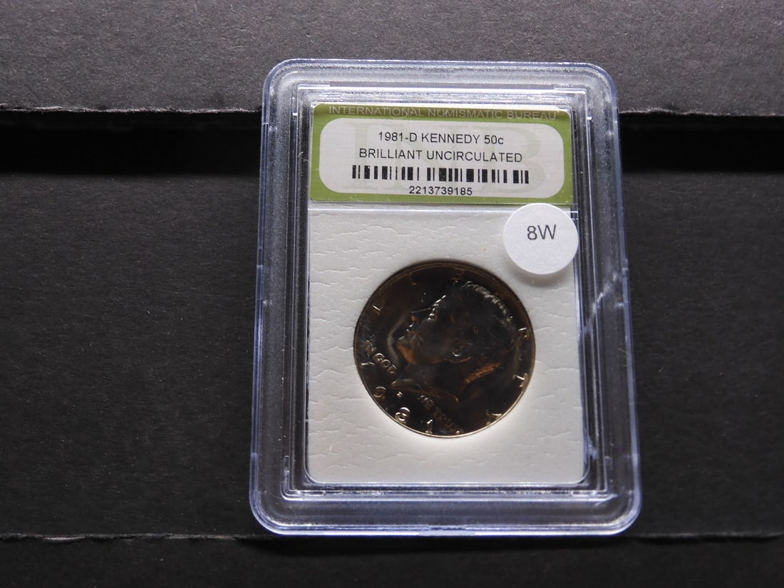 1981-D Clad BU Kennedy Half Dollar (1 of 4)