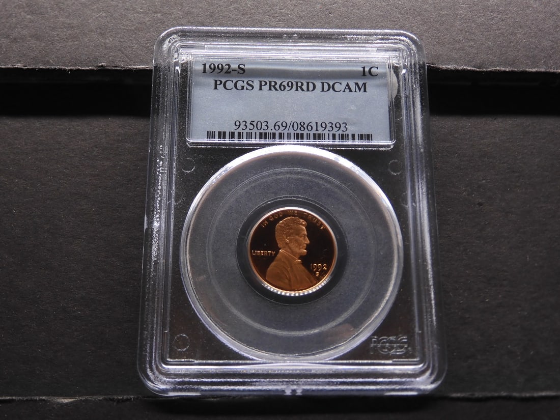 1992-S Lincoln Memorial Cent. PCGS PR69 DCAM (1 of 4)