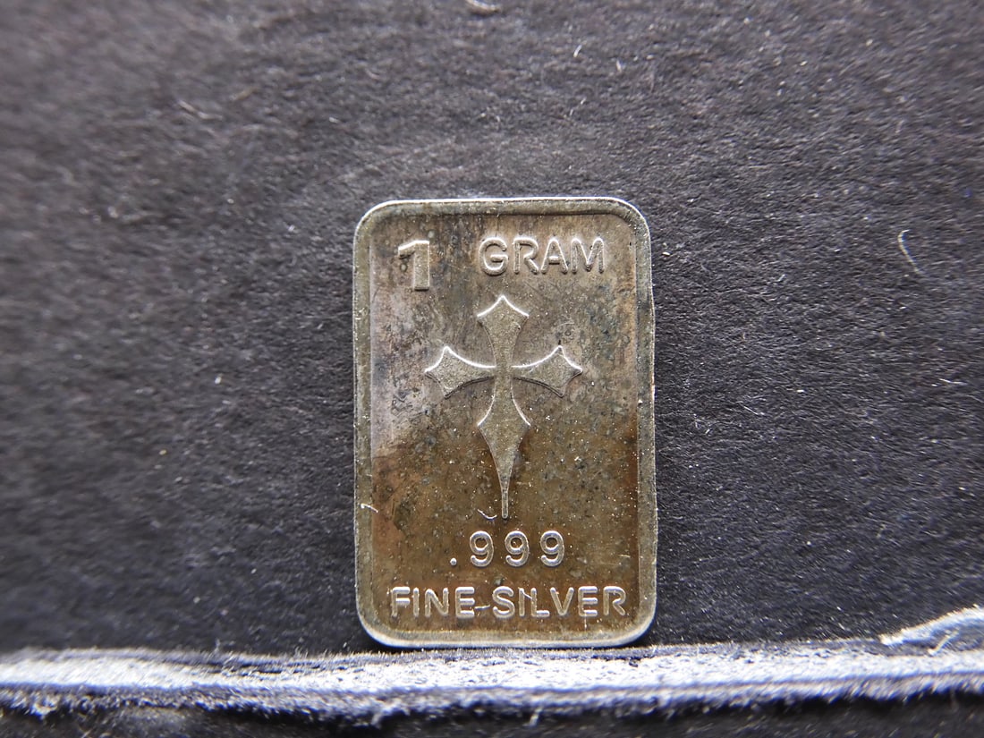 .999 Fine Silver Fractional Bar, Cross (1 of 2)