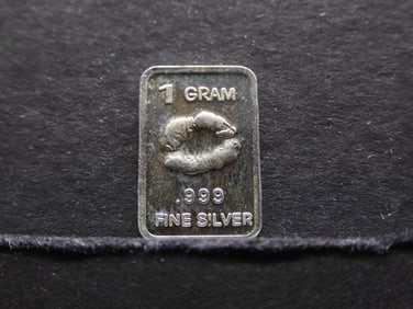 .999 Fine Silver Fractional Bar, Lips