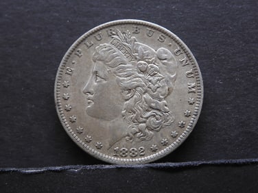 1882-O/S KEY DATE Morgan Silver Dollar