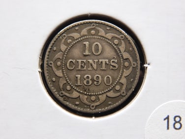 1890 Newfoundland 10 Cents.