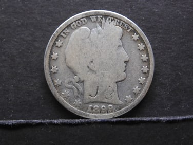 1899 Barber Half Dollar - Carving On Obverse