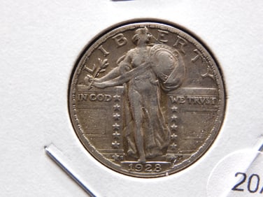 1928-S Standing Quarter.