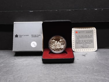 1989 Canada Proof Silver Dollar in OGP.