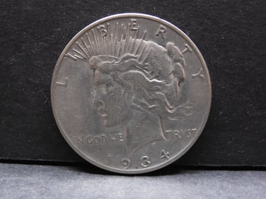 1934-S KEY DATE Silver Peace Dollar