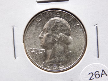 1954 Washington Quarter.