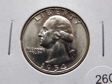1954-D Washington Quarter.