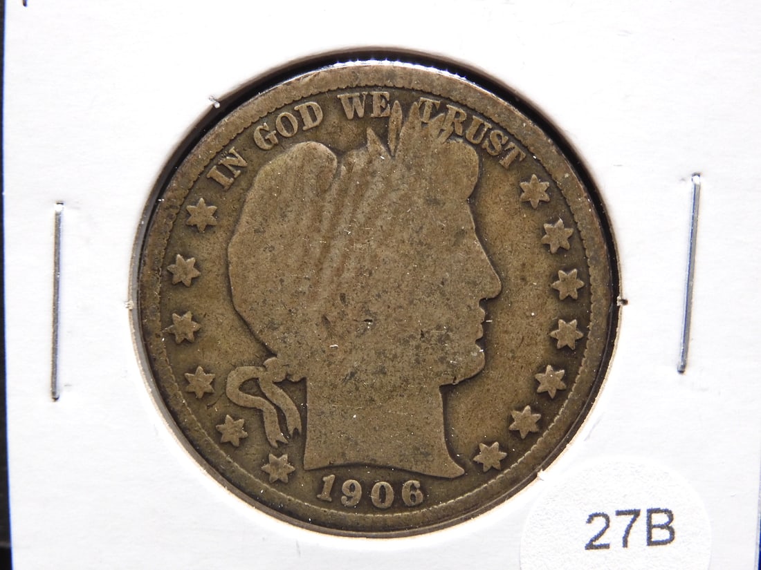 1906-O Barber Half Dollar. (1 of 3)
