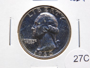 1960 Proof Washington Quarter.
