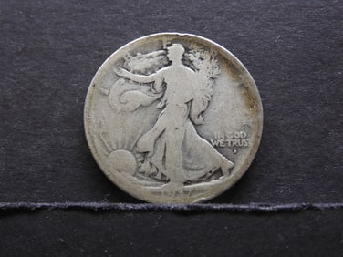 1917-D Obverse MM Walking Liberty Half Dollar