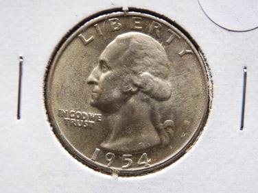 1954-D BU 90% Silver Washington Quarter