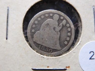 1850 Seated Dime.
