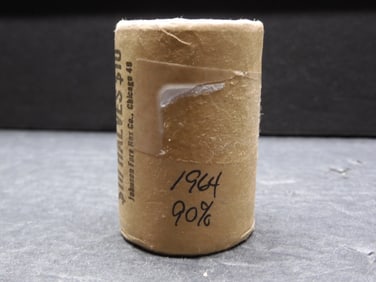 Bank of Cleveland Roll of (20) 1964 90% Silver Kennedy Half Dollars