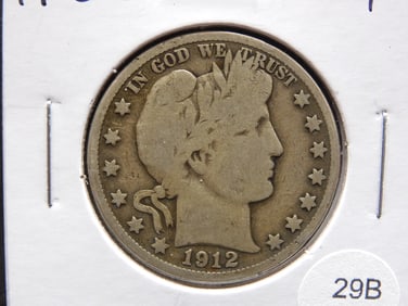 1912-D Barber Half Dollar.